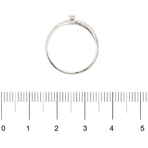 Bague 55 Mauboussin Al bivio - Bague double anneau en or blanc 18 carats et diamants 58 Facettes 38611