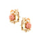Boucles d'oreilles MIMI - Boucles d’oreilles loup en or rose 18 ct perles et corail 58 Facettes 38665