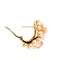 Boucles d'oreilles MIMI - Boucles d’oreilles loup en or rose 18 ct perles et corail 58 Facettes 38665