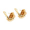Boucles d'oreilles MIMI - Boucles d’oreilles loup en or rose 18 ct perles et corail 58 Facettes 38665