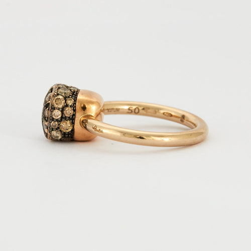 Bague 50 POMELLATO - Bague Nudo Diamants Cognac 58 Facettes DV0343-18