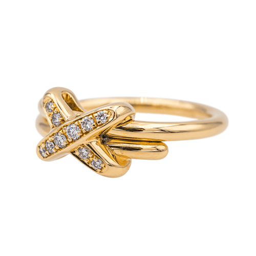 Bague 50 Chaumet Jeux de Liens - Bague en or rose 18 carats et diamants 58 Facettes 3876017CN