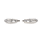 Boucles d'oreilles Boucles d'oreilles créoles en or blanc 18 carats et diamants 58 Facettes 3876022CN