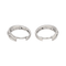 Boucles d'oreilles Boucles d'oreilles créoles en or blanc 18 carats et diamants 58 Facettes 3876022CN