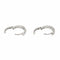 Boucles d'oreilles Boucles d'oreilles créoles en or blanc 18 carats et diamants 58 Facettes 3876022CN