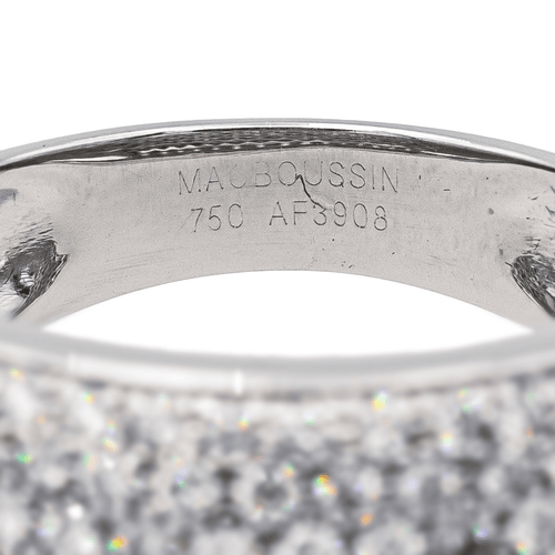Bague 54 Mauboussin C’est toi la Star - Bague en or blanc et diamants 58 Facettes 3882135CN