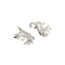 Boucles d'oreilles Boucles d'oreilles puces en or blanc 18 carats et diamants 58 Facettes 38923