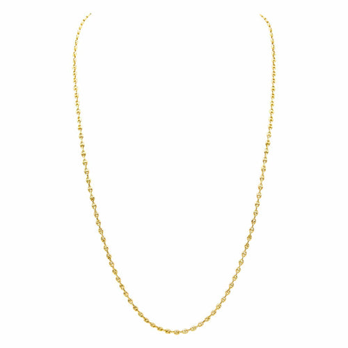 Collier Collier maille grain de café en or jaune 18 carats 58 Facettes 3903576CN