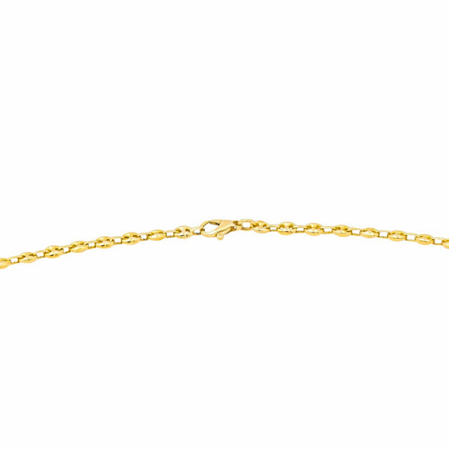 Collier Collier maille grain de café en or jaune 18 carats 58 Facettes 3903576CN