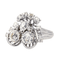 Bague 49 Bague cocktail Art déco en or blanc 18 carats et diamants 58 Facettes 3904852CN