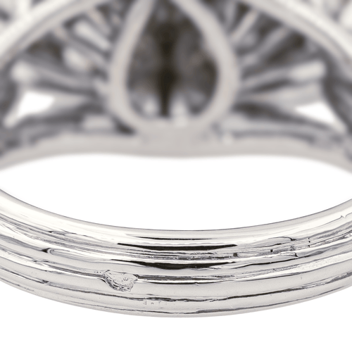 Bague 49 Bague cocktail Art déco en or blanc 18 carats et diamants 58 Facettes 3904852CN