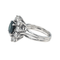 Bague 45 Bague marguerite en or blanc avec saphir et diamants 58 Facettes 3905085CN