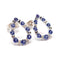 Boucles d'oreilles Boucles d’oreilles poire en or blanc 18 carats, saphirs et diamants 58 Facettes