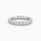Bague 53 Alliance en Platine et Diamants 58 Facettes