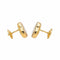 Boucles d'oreilles Chopard Happy Diamonds Icons - Boucles d’oreilles puces en or jaune et diamants 58 Facettes 3951646CN