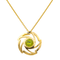 Collier Collier avec pendentif en or jaune 18 carats et péridot 58 Facettes 3951647CN