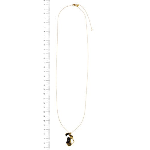 Collier Salvatore Ferragamo New Renaissance - Collier long 81 cm en or jaune 18 carats 58 Facettes 39527