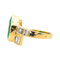 Bague 51 Bague en or jaune 18 carats avec émeraude et diamants 58 Facettes 3954556RV