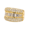Bague 51 Bague en or jaune 18 carats pavée de diamants 58 Facettes 3954557RV