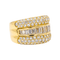 Bague 51 Bague en or jaune 18 carats pavée de diamants 58 Facettes 3954557RV