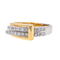 Bague 57 Guy Laroche - Bague en or jaune et blanc 18 carats et diamants 58 Facettes 3956321CN