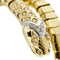 Bracelet Bracelet serpent rigide contrarié en or jaune 18 kt et diamants 58 Facettes 39752