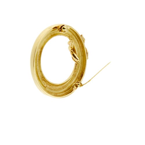Broche Tiffany & Co. - Broche ronde à nœud en or jaune 18 ct 58 Facettes 39787