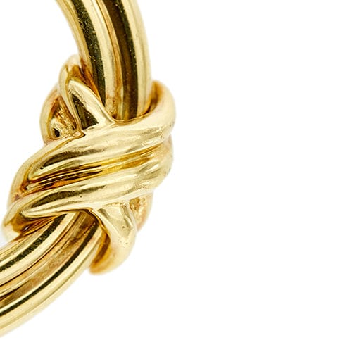 Broche Tiffany & Co. - Broche ronde à nœud en or jaune 18 ct 58 Facettes 39787