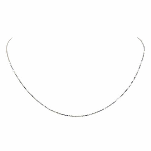 Collier Collier chaîne maille vénitienne en or blanc 18 carats 58 Facettes 3981321RV