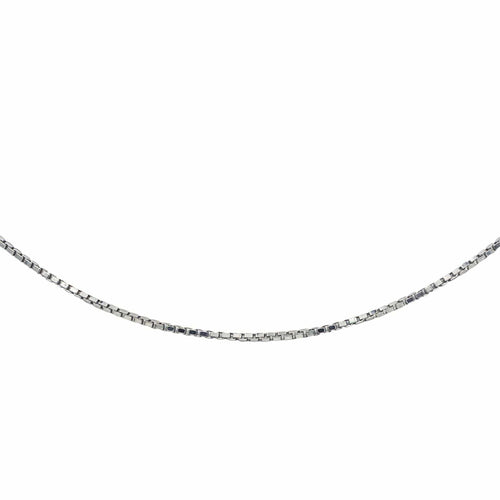 Collier Collier chaîne maille vénitienne en or blanc 18 carats 58 Facettes 3981321RV