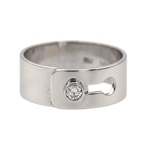 Bague 50 Dinh Van Serrure - Bague en or blanc 18 carats et diamant 58 Facettes 3982050RV