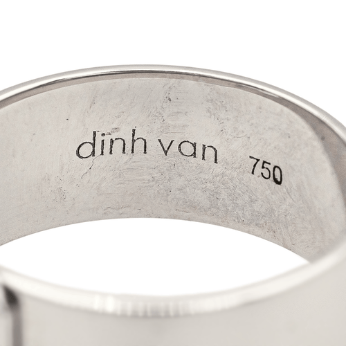Bague 50 Dinh Van Serrure - Bague en or blanc 18 carats et diamant 58 Facettes 3982050RV