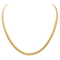 Collier Collier chaîne maille anglaise en or jaune et blanc 18 carats 58 Facettes 3995436CN