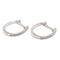 Boucles d'oreilles Boucles créoles diamants or blanc 58 Facettes