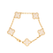 Bracelet VAN CLEEF & ARPELS - ALHAMBRA - Rare Bracelet en or jaune et cristal de roche. 58 Facettes 58FC3