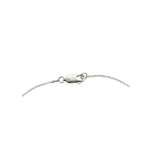 Collier Collier pendentif en or blanc 18 carats et quartz rose 58 Facettes BO/240024/