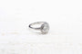 Bague 56 Bague en platine avec diamant 1,57 ct et pavage de diamants 58 Facettes 22726 / 22717