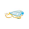 Pendentif Pendentif en or jaune 18 carats, topaze et diamant 58 Facettes 4002853CN