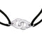 Bracelet Dinh Van Menottes - Bracelet cordon en or blanc 18 carats 58 Facettes 4006774CN