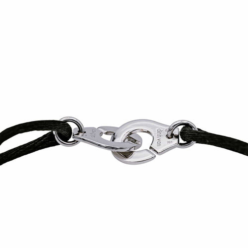 Bracelet Dinh Van Menottes - Bracelet cordon en or blanc 18 carats 58 Facettes 4006774CN