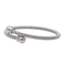 Bracelet Bracelet jonc souple en or blanc 18 carats 58 Facettes 4013367CN