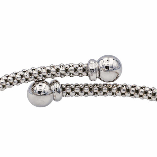 Bracelet Bracelet jonc souple en or blanc 18 carats 58 Facettes 4013367CN
