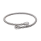 Bracelet Bracelet jonc souple en or blanc 18 carats 58 Facettes 4013367CN