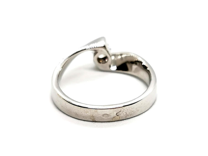 Bague 48 Bague solitaire en or blanc 18 carats et diamant 58 Facettes 4014236CN