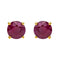 Boucles d'oreilles Boucles d'oreilles puces en or jaune 18 carats et rubis 58 Facettes 4021228RV