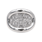 Bague 58 Bague pavée en or blanc 18 carats et diamants taille brillant 58 Facettes 4031098RV