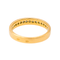 Bague 56 Bague demi-alliance en or jaune sertie de diamants 58 Facettes 4033198CN