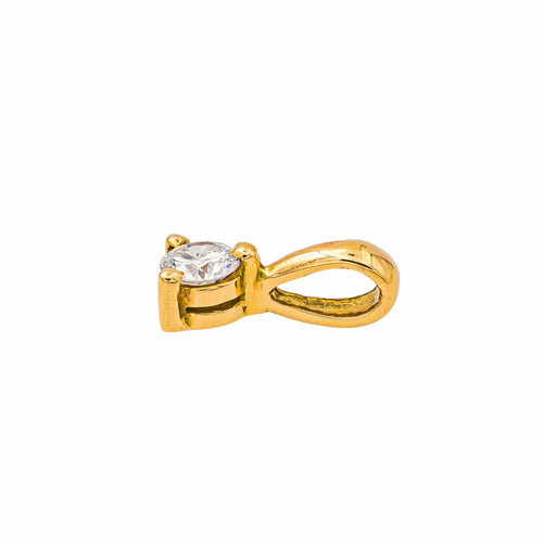 Pendentif Pendentif en or jaune 18 carats avec diamant taille brillant 58 Facettes 4033213CN