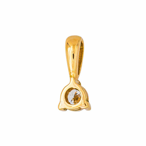 Pendentif Pendentif en or jaune 18 carats avec diamant taille brillant 58 Facettes 4033213CN