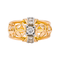 Bague 59 Bague Tank en or rose et or blanc avec diamants 58 Facettes 4033238CN